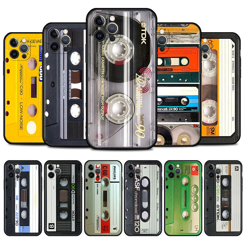 Phone Case Protective Case Tape Retro Record