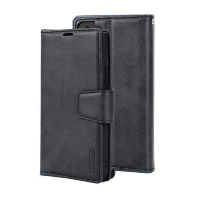 Hanman 2 in 1 Detachable Flip Leather Wallet Case With Magnetic Ring for Samsung Galaxy S24
