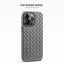 Woven Pattern Phone Case Breathable Heat Dissipation Drop-resistant Protective Cover For iPhone 15