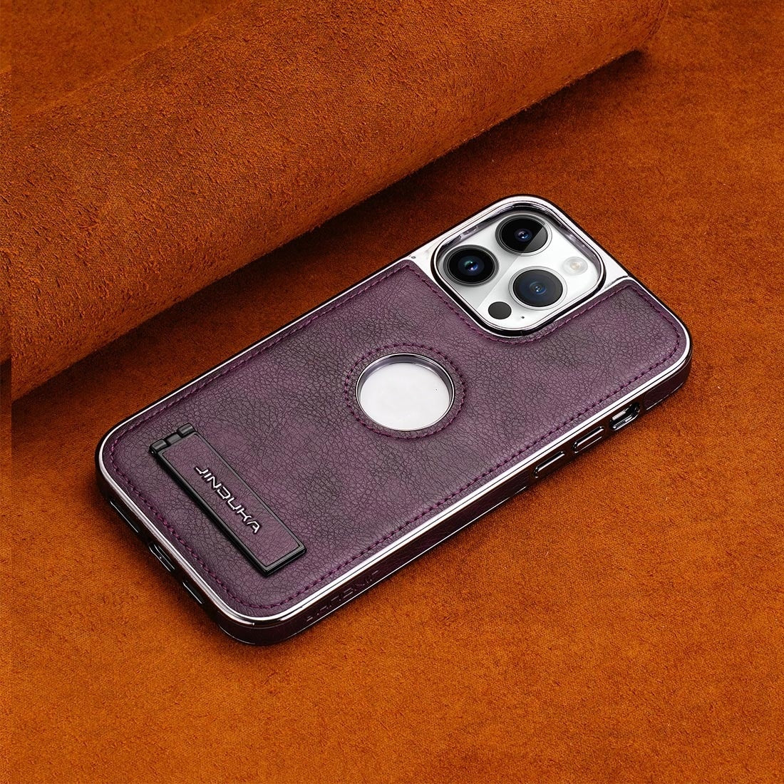 High Grade Leather Stand Phone Case For iPhone 14