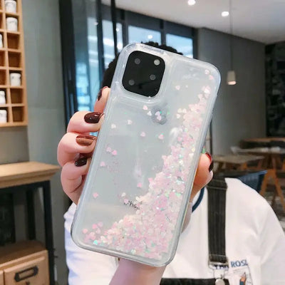 Compatible with Apple , Glitter liquid mobile phone case Online Only