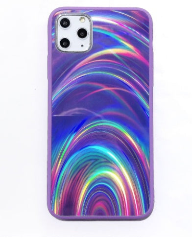 Rainbow Pattern Jelly Shell For iPhone 14