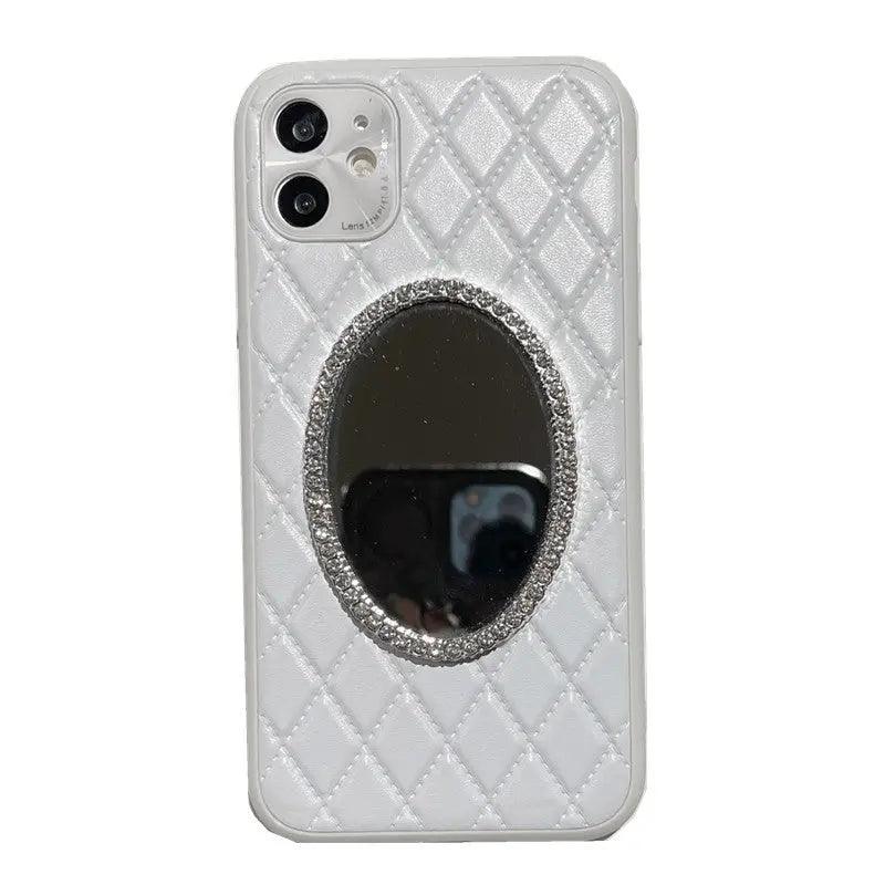 Mobile Phone Case Mirror Diamond Soft Leather - MyMobile