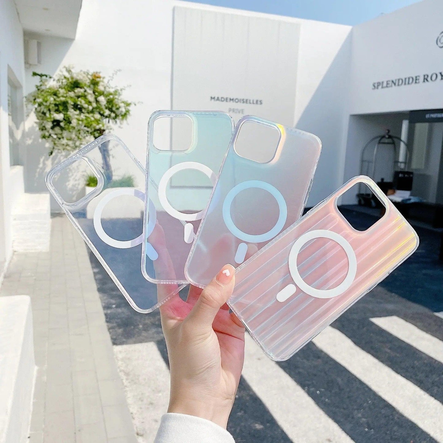 Transparent Frosted Magnetic Mobile Phone Case - MyMobile