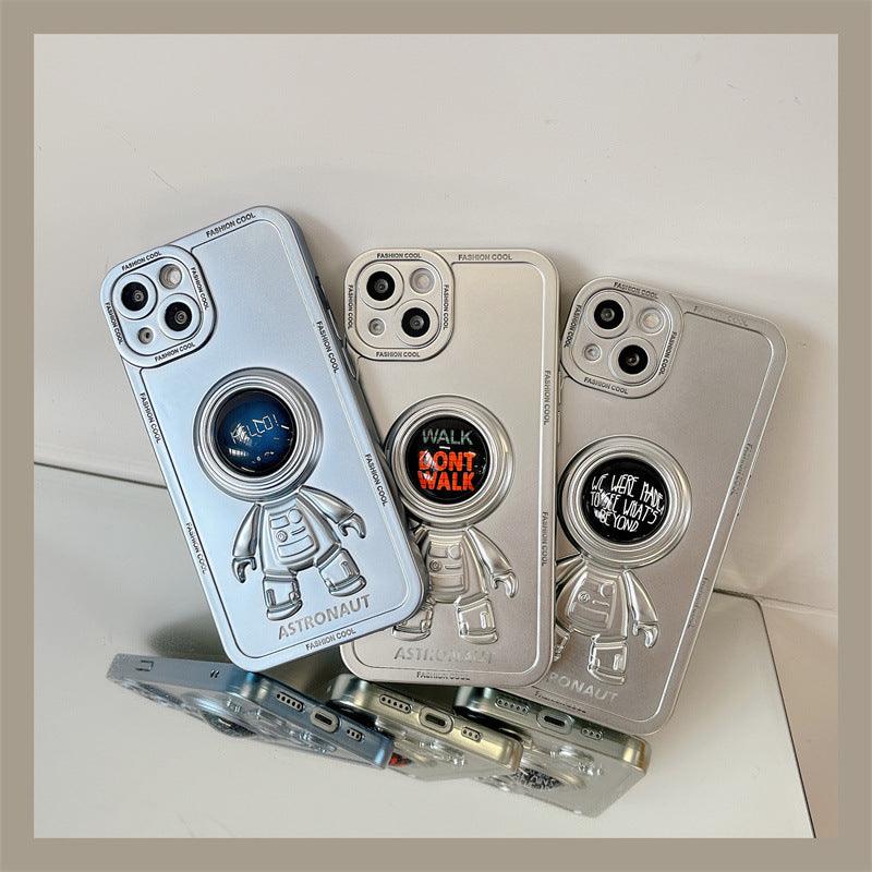 Ins Electroplating Three-dimensional Astronaut Mobile Phone Case - MyMobile