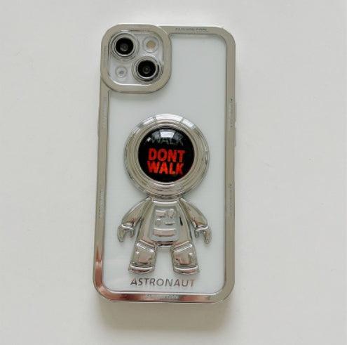 Ins Electroplating Three-dimensional Astronaut Mobile Phone Case - MyMobile