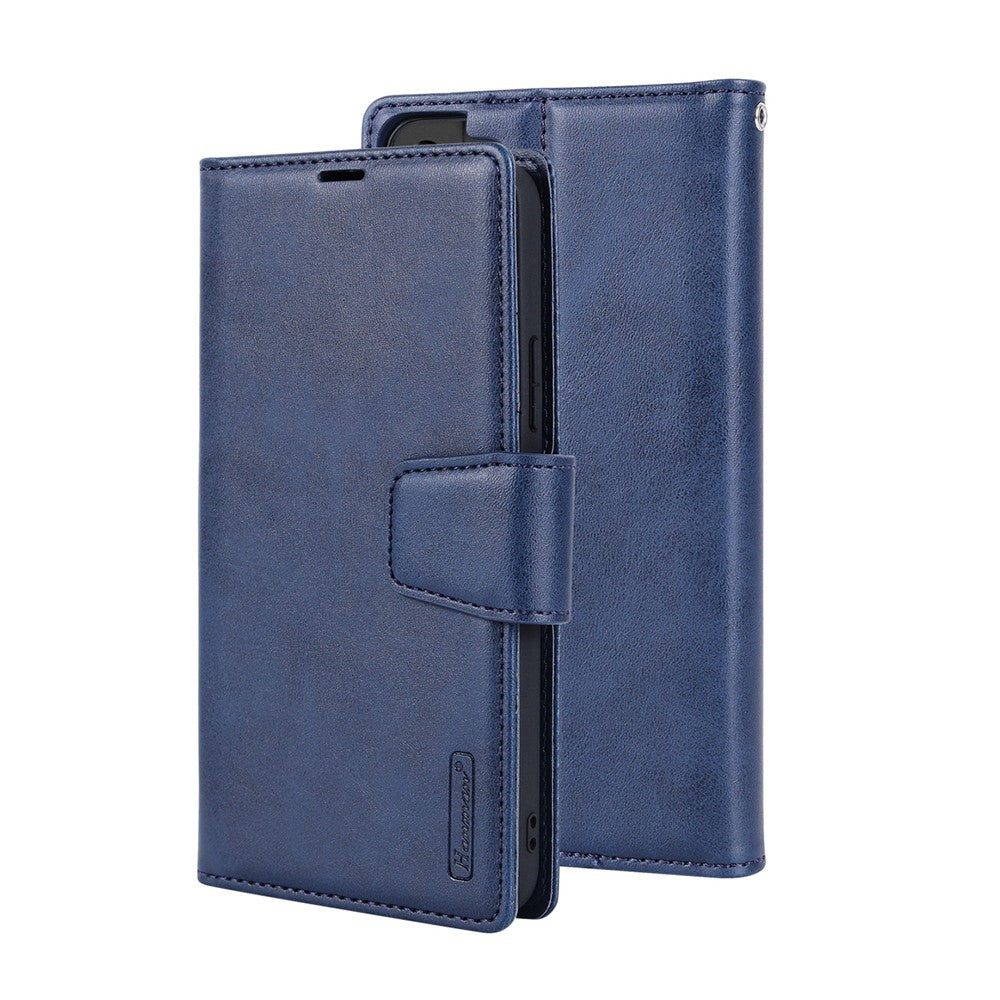 Hanman 2 in 1 Detachable Flip Leather Wallet Case With Magnetic Ring for Samsung Galaxy S24 Plus