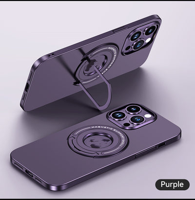 Skin-friendly Magnetic Phone Case With Invisible Stand For iPhone 14