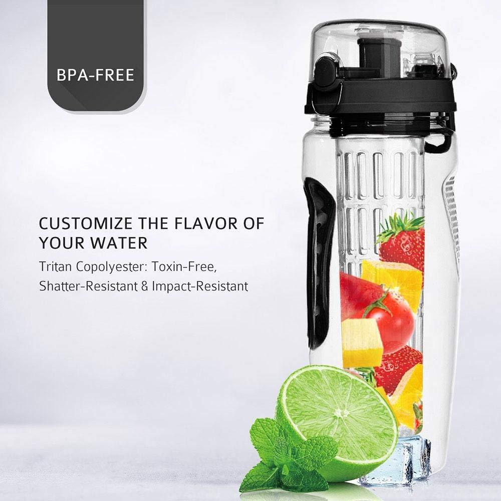 Water Fruit Bottle BPA Free Plastic Sport Fruit Infuser With Infuser Juice Shaker Drink Bottle Of Water