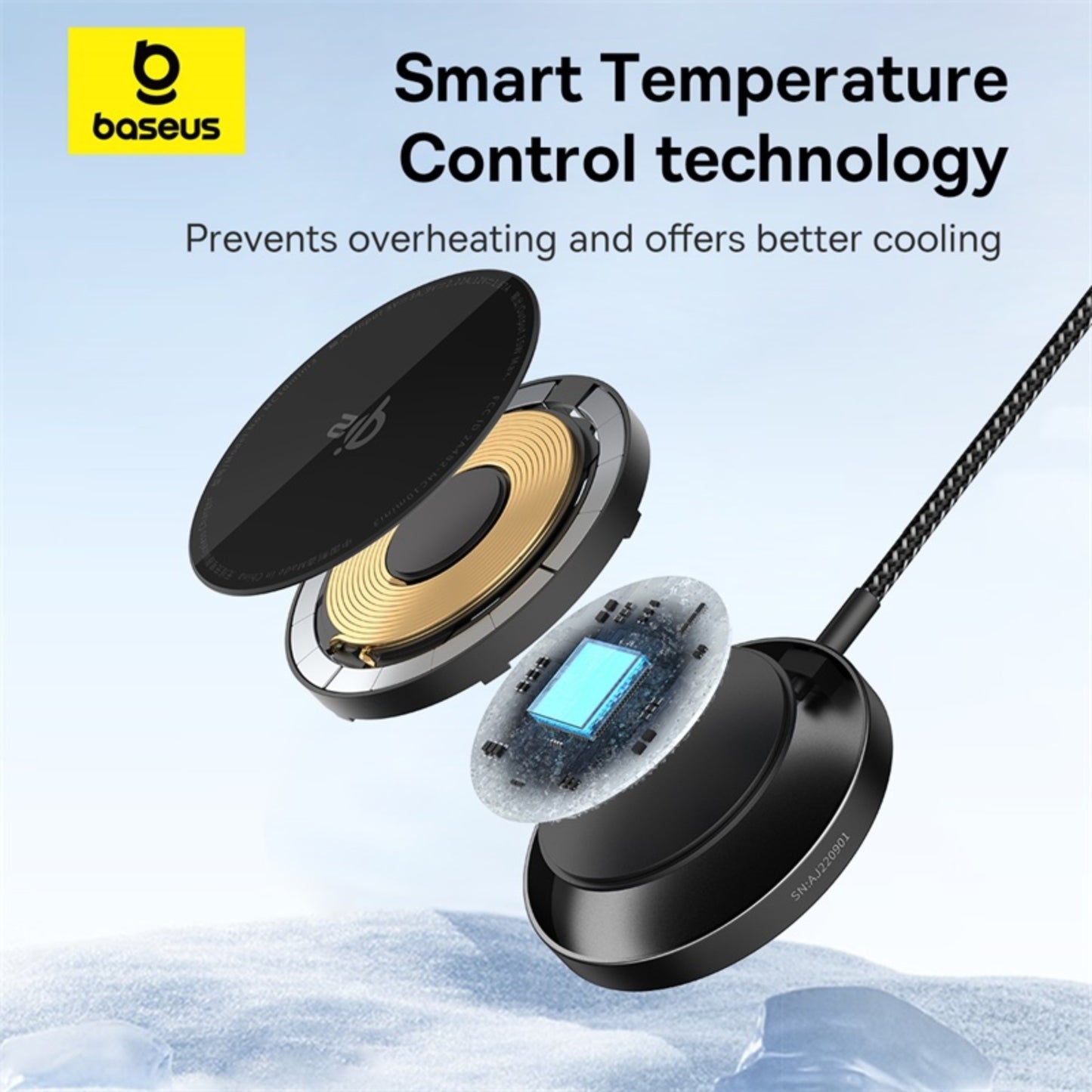 Baseus Simple Mini4 Air Magnetic Wireless Charger Qi2 15W