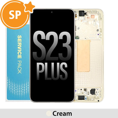 Samsung Galaxy S23 Plus S916B OLED Screen Replacement Digitizer with Frame (Service Pack)