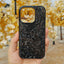 Gold Foil Carbon Fiber Forged Grain Phone Case For iPhone 16