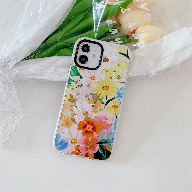 Summer Flower Fall-proof Mobile Phone Case - MyMobile