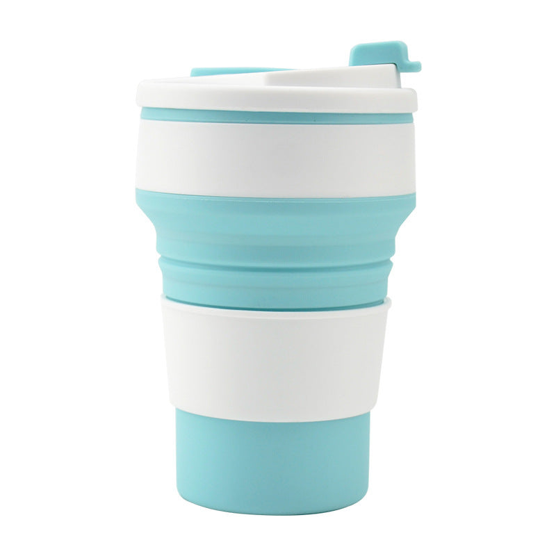 Kitchen Gadgets Folding Cup Collapsible Mug With Cover Coffee Travel Outdoors Portable Water Drinking Tea Cups