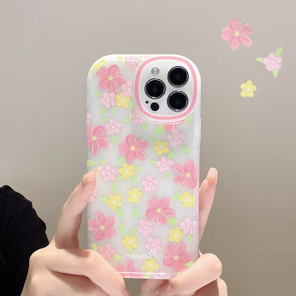 Fashion Simple Floral Mobile Phone Protective Case Online Only