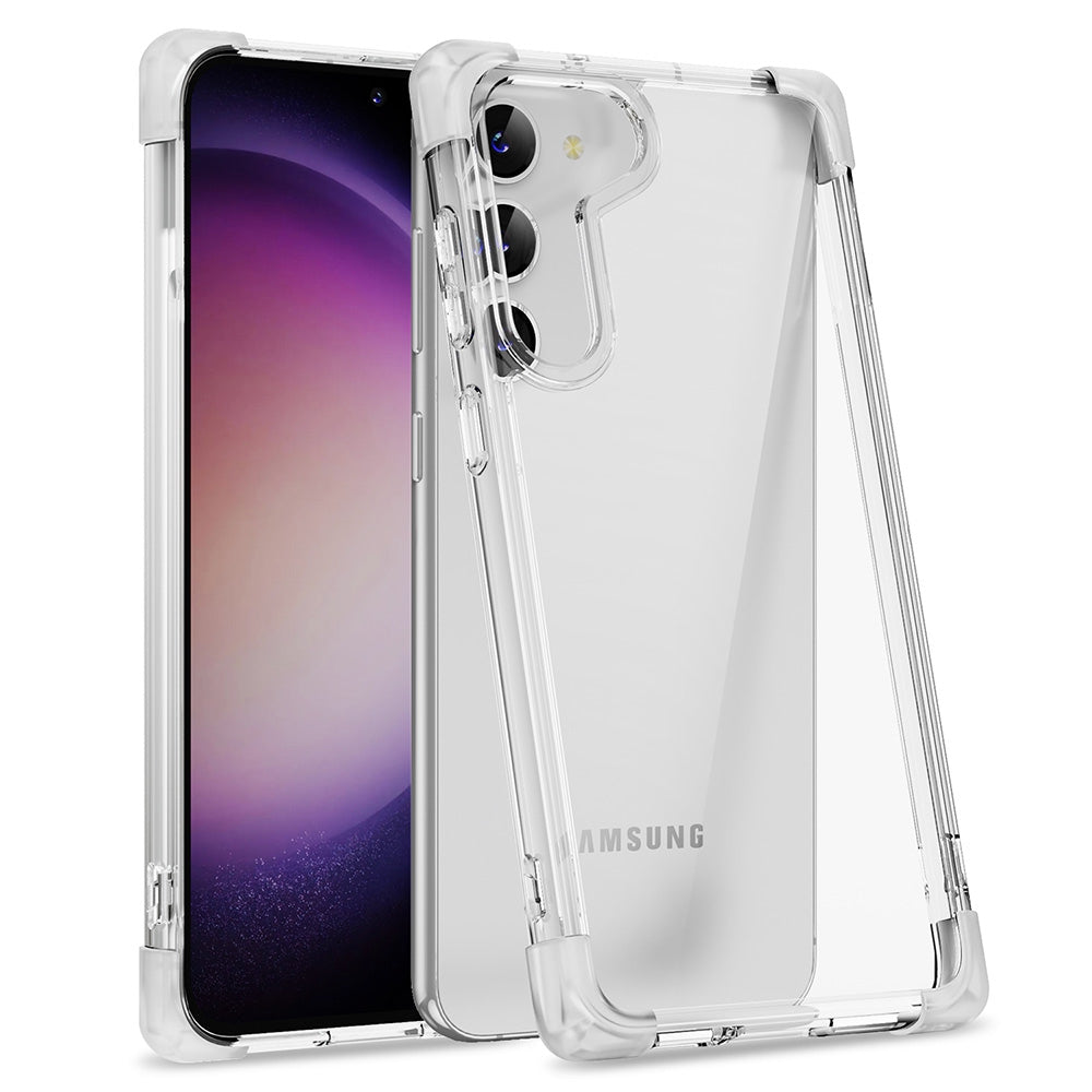 Anti-Shock Space Protective Clear Case Cover for Samsung Galaxy S24 Plus-Transparent