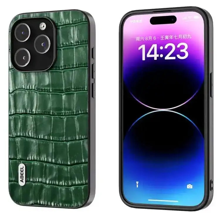 ABEEL Crocodile Texture Genuine Leather Phone Case MyMobile