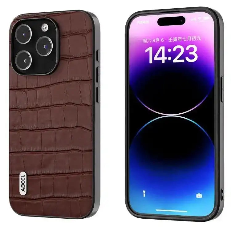 ABEEL Crocodile Texture Genuine Leather Phone Case MyMobile