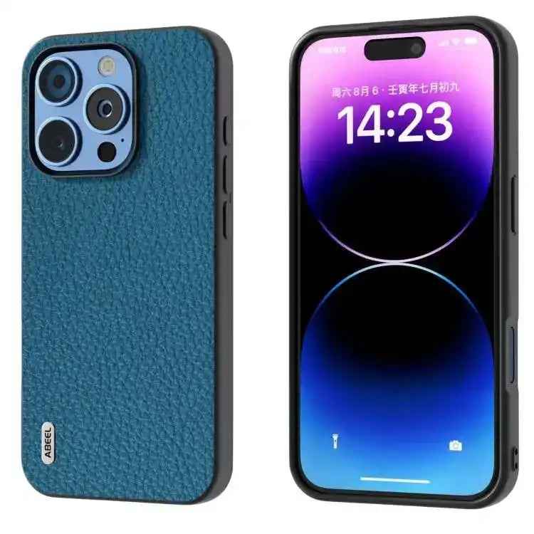 ABEEL Genuine Leather Litchi Texture Phone Case