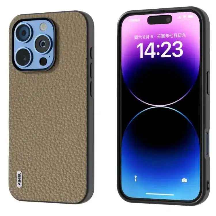ABEEL Genuine Leather Litchi Texture Phone Case