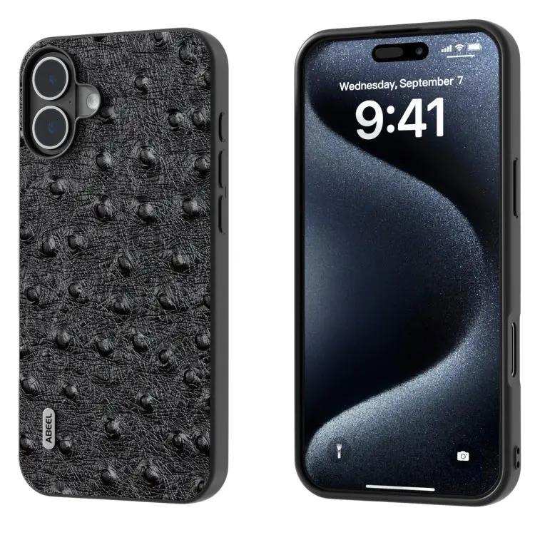 ABEEL Genuine Leather Ostrich Texture Phone Case MyMobile