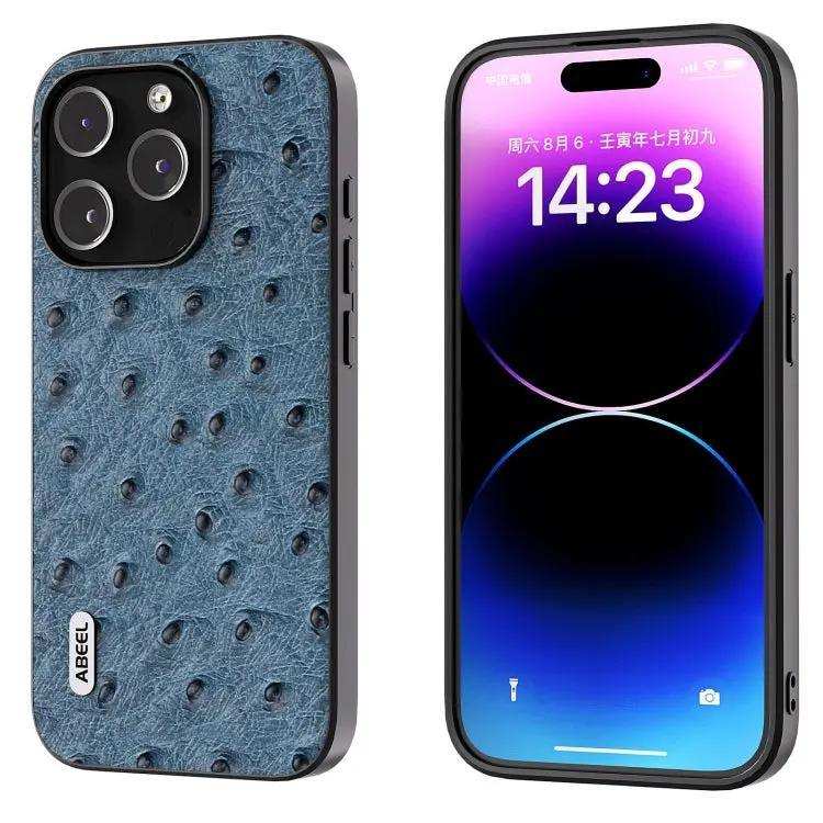 ABEEL Genuine Leather Ostrich Texture Phone Case MyMobile