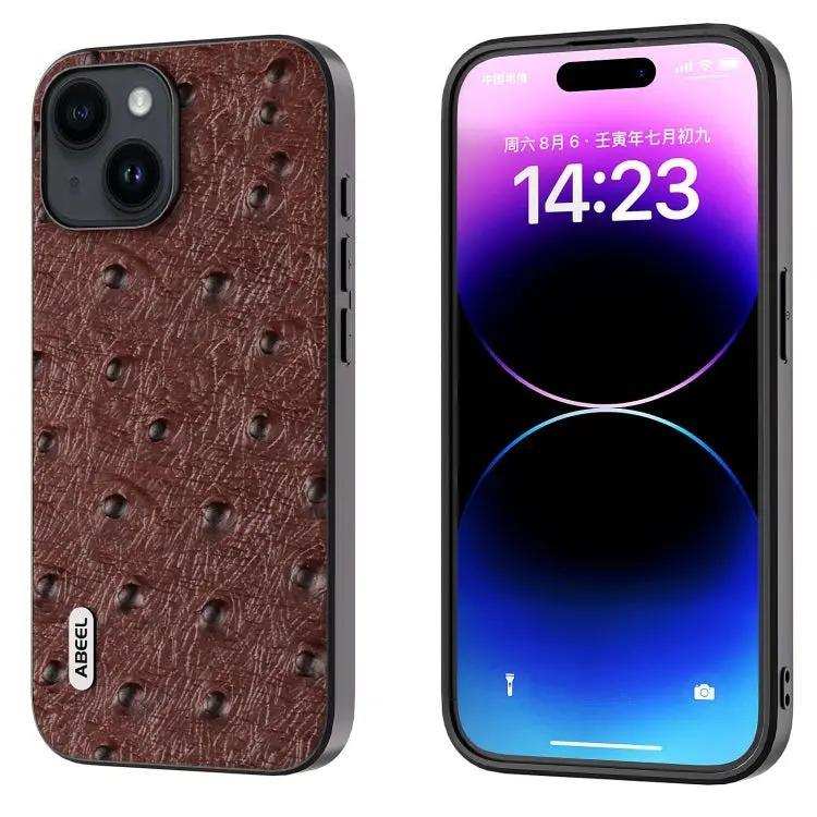 ABEEL Genuine Leather Ostrich Texture Phone Case MyMobile