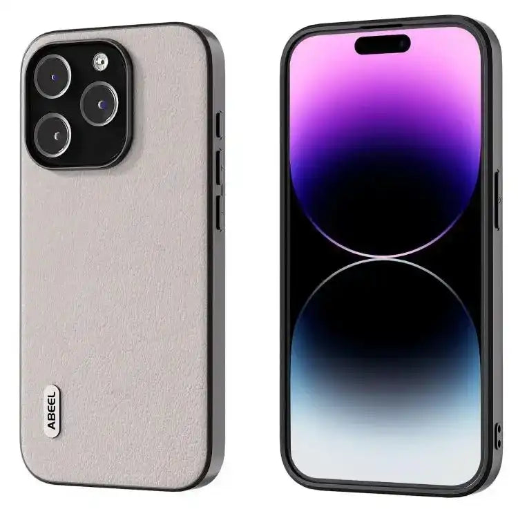 ABEEL Genuine Leather Wave Black Edge Phone Case MyMobile