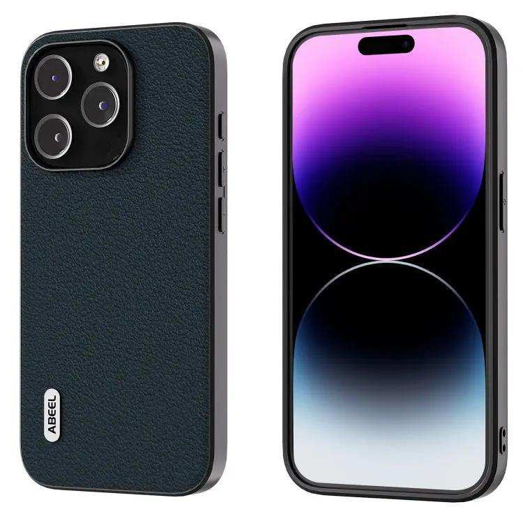 ABEEL Genuine Leather Wave Black Edge Phone Case MyMobile