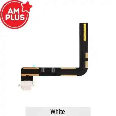 AMPLUS Charging port repair with Flex Cable for iPad 10.2 (2019) / (2020) / (2021)-White