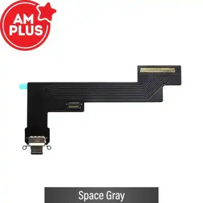 AMPLUS Charging port repair with Flex Cable for iPad Air (2022) (Wi-Fi)-Space Gray AMPLUS - Aftermarket Plus
