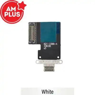AMPLUS Charging port repair with Flex Cable for iPad Pro 12.9 (2018 / 2020) / Pro 11 (2018 / 2020) -White AMPLUS - Aftermarket Plus