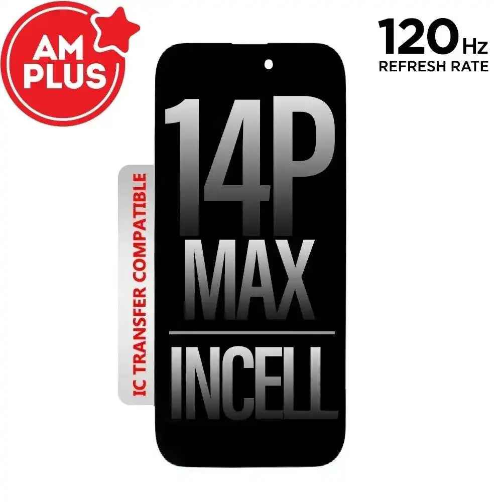 AMPLUS Incell LCD Assembly for iPhone 14 Pro Max Screen Replacement (120HZ, Compatible for IC chip transfer)