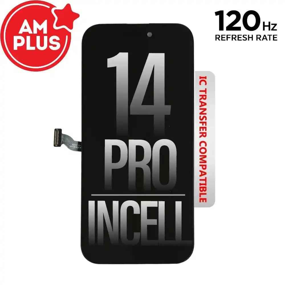 AMPLUS Incell LCD Assembly for iPhone 14 Pro Screen Replacement (120HZ, Compatible for IC chip transfer)