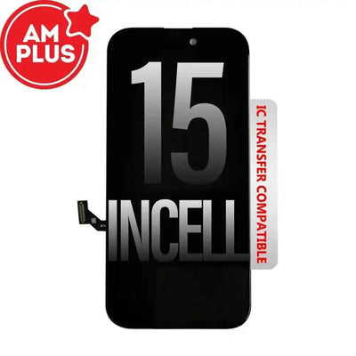 AMPLUS Incell LCD Assembly for iPhone 15 Screen Replacement (Compatible for IC chip transfer)