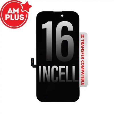AMPLUS Incell LCD Assembly for iPhone 16 Screen Replacement (Compatible for IC chip transfer)