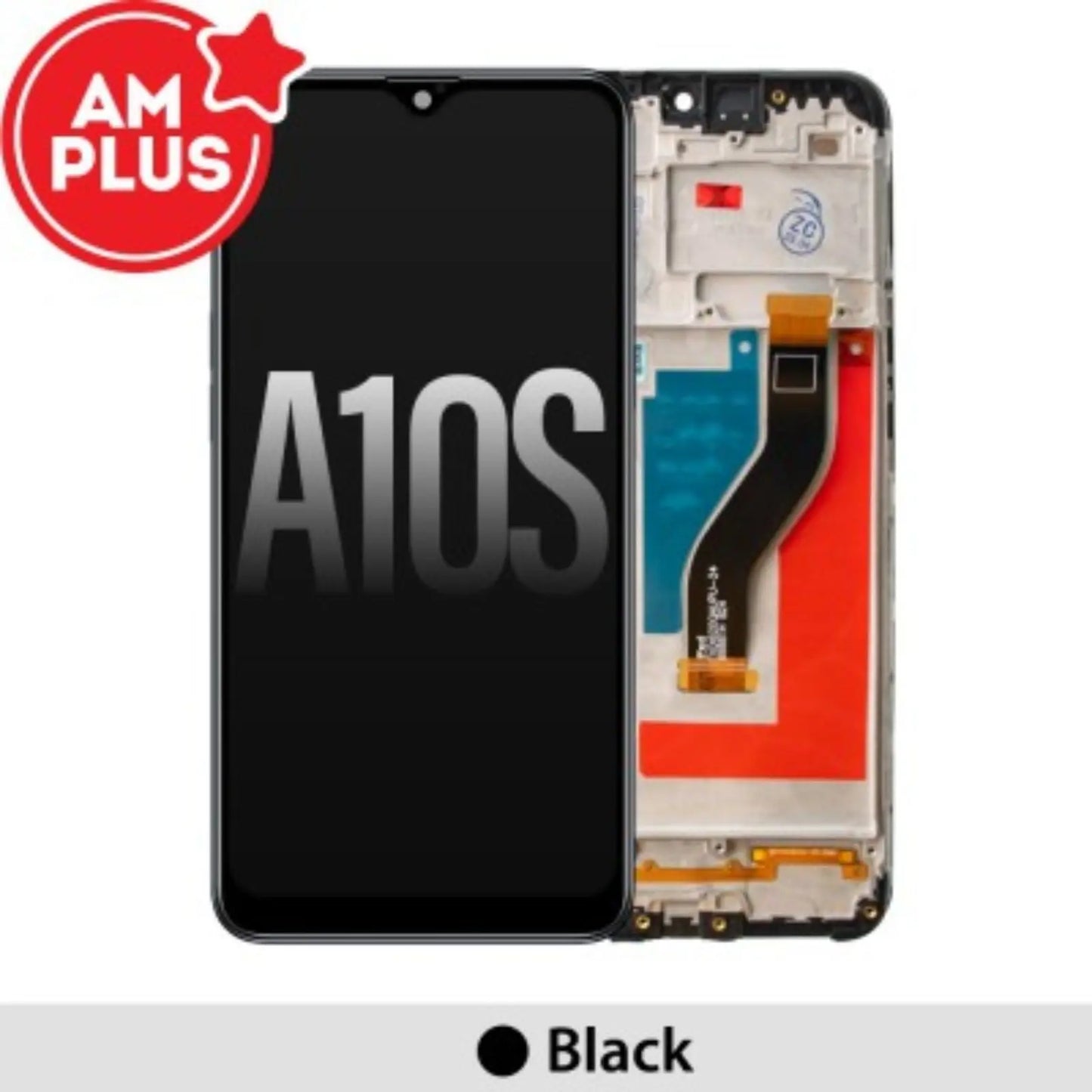 AMPLUS LCD Screen Repair for Samsung Galaxy A10s A107F with Frame -Black AMPLUS - Aftermarket Plus