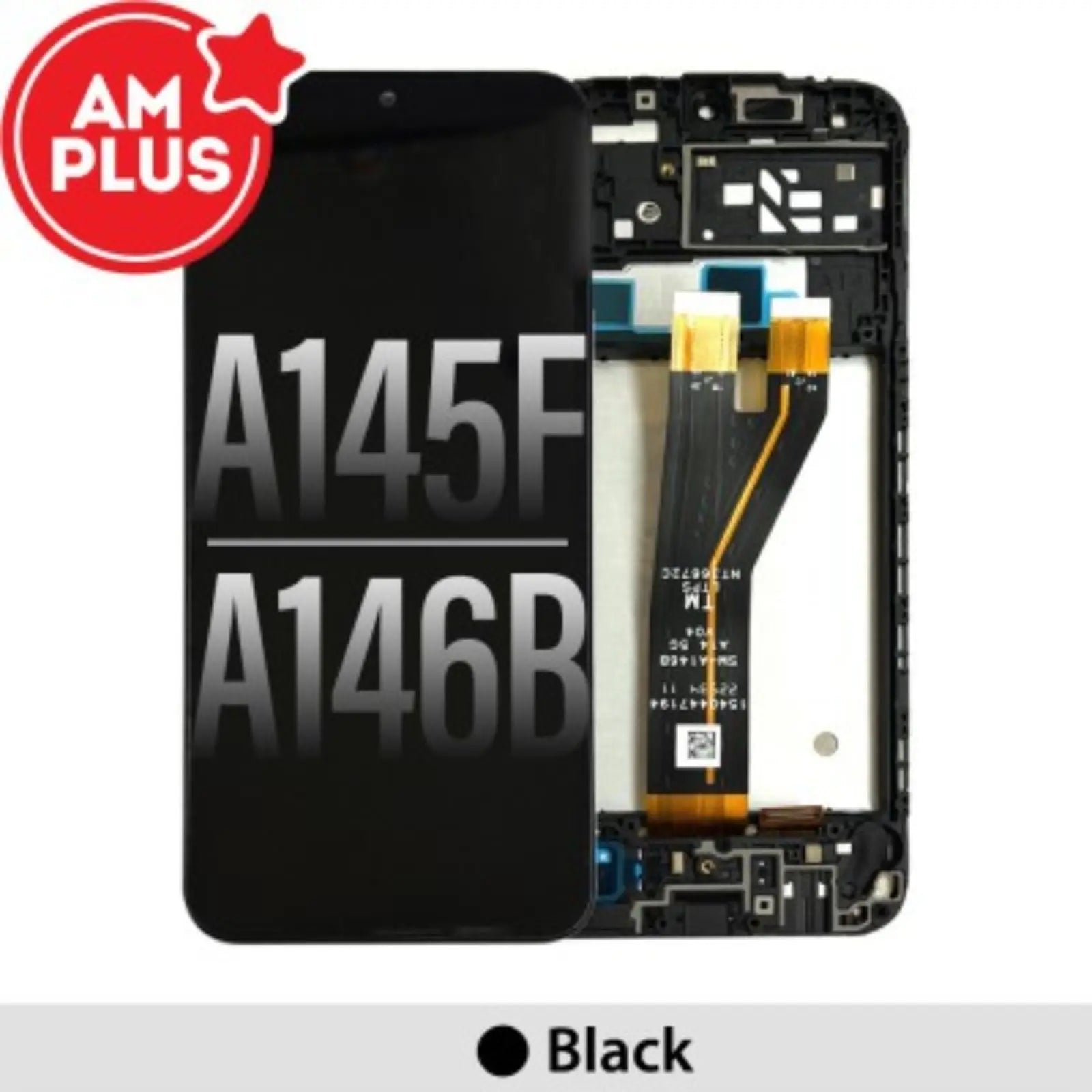 AMPLUS LCD Screen Repair for Samsung Galaxy A14 4G A145 with Frame -Black AMPLUS - Aftermarket Plus