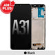 AMPLUS LCD Screen Repair for Samsung Galaxy A31 A315F with Frame -Black