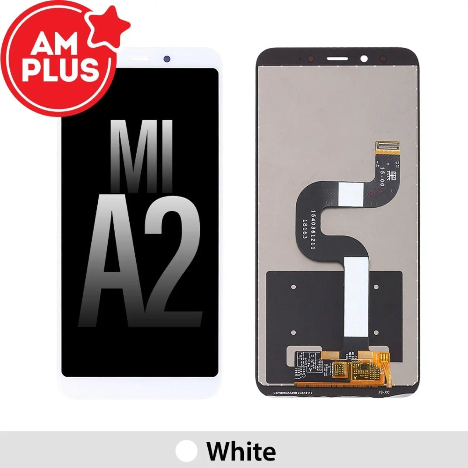 AMPLUS LCD Screen Repair for Xiaomi Mi A2 (Mi 6X) - White - MyMobile