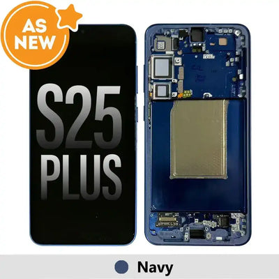 AS NEW-Samsung Galaxy S25 Plus OLED Screen Replacement-Navy SP - Service Pack OEM