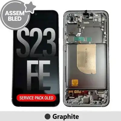 ASSEMBLED OLED Screen Replacement with Frame for Samsung Galaxy S23 FE S711B ASSEMBLED