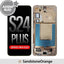 ASSEMBLED OLED Screen Replacement with Frame for Samsung Galaxy S24 Plus S926B-Sandstone Orange ASSEMBLED