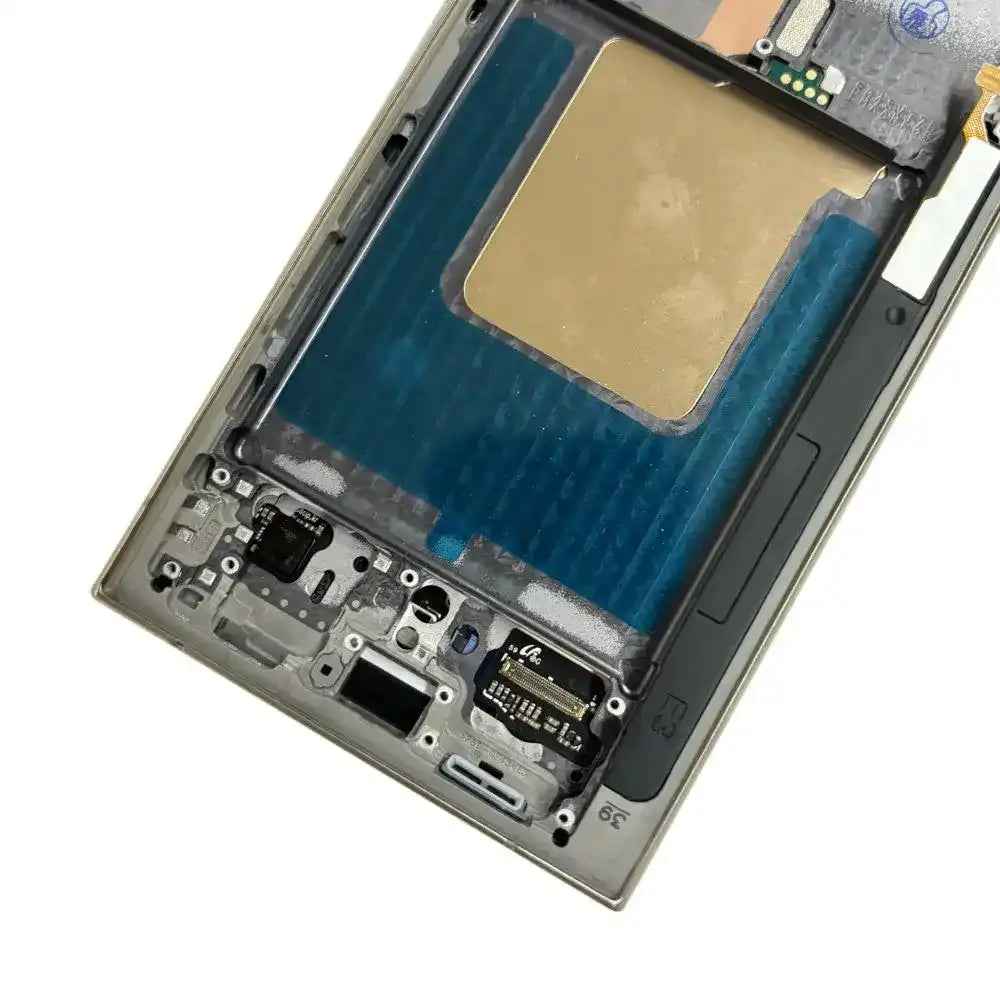 ASSEMBLED OLED Screen Replacement with Frame for Samsung Galaxy S24 Ultra S928B -Titanium Yellow