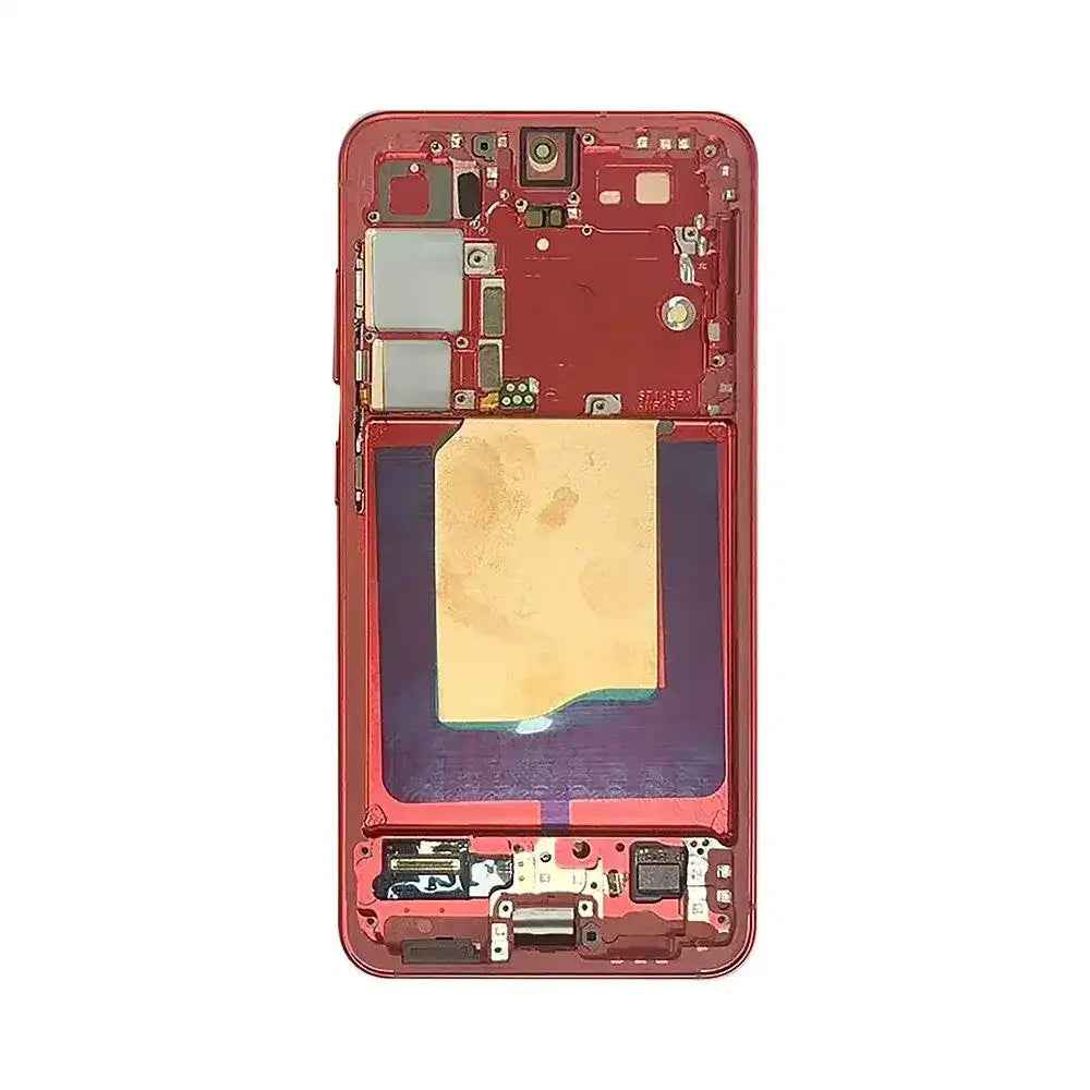 ASSEMBLED OLED Screen Replacement with Frame for Samsung Galaxy S25 S931B-Coral Red