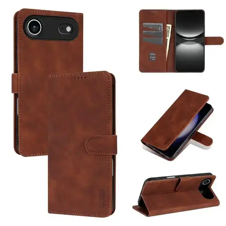 AZNS Skin Feel Calf Texture Flip Leather Phone Case AZNS