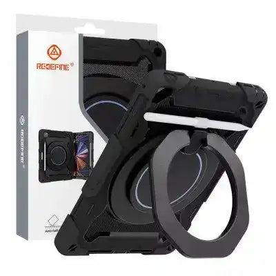 Armor Shockproof Handle Ring Rotation Case Cover for iPad 9.7 (2018) / 9.7 (2017) / Pro 9.7 (No Pen Slot) Redefine