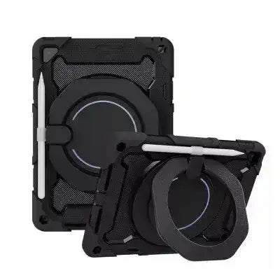 Armor Shockproof Handle Ring Rotation Case Cover for iPad 9.7 (2018) / 9.7 (2017) / Pro 9.7 (No Pen Slot) Redefine