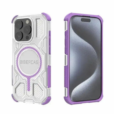BIBERCAS Transparent Color Series MagSafe Air Bag Shockproof Phone Case BIBERCAS