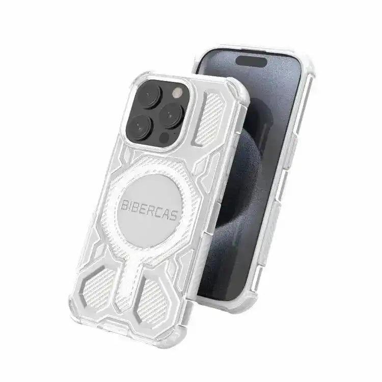 BIBERCAS Transparent Color Series MagSafe Air Bag Shockproof Phone Case BIBERCAS